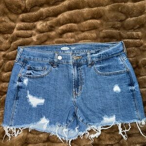 Old Navy Frayed Blue Jean Shorts